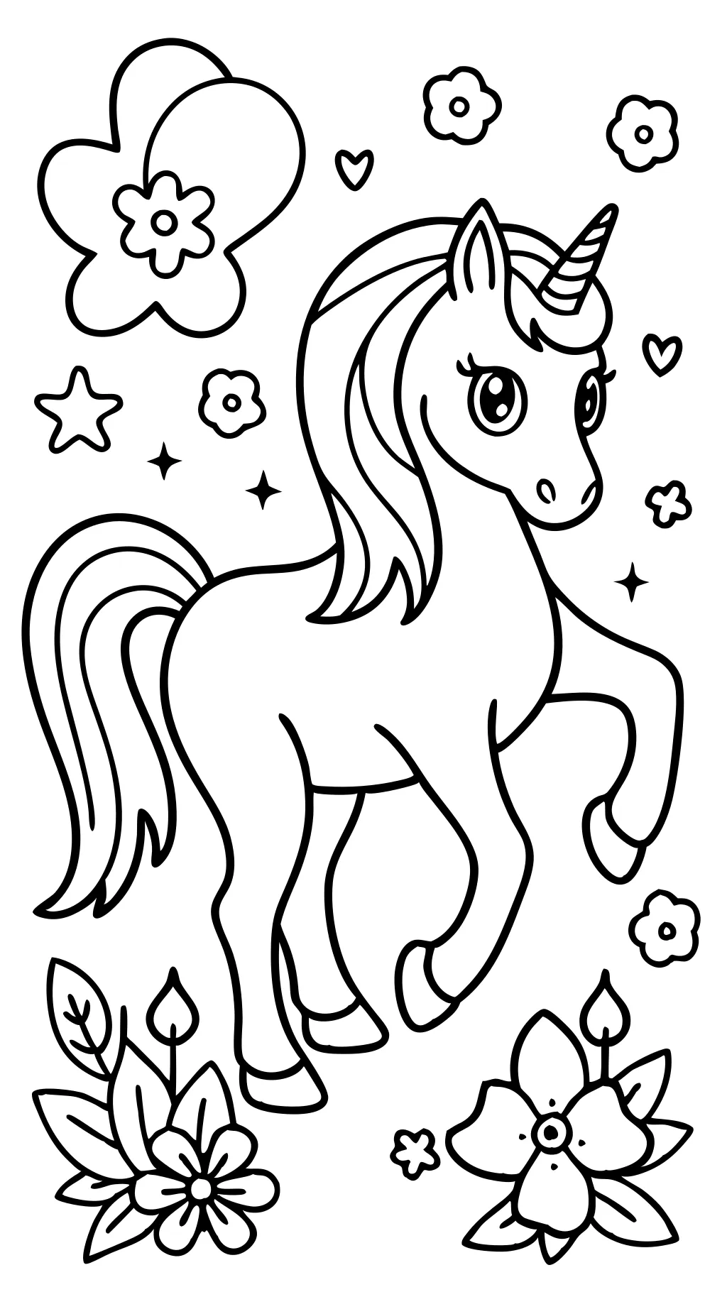 unicorn coloring pages free printable